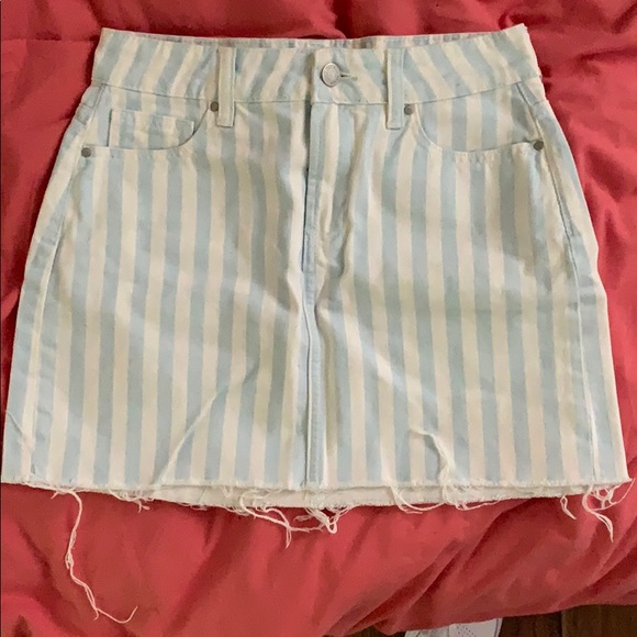 PacSun Dresses & Skirts - Blue and white carnival stripped skirt